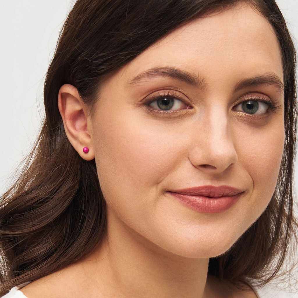 LULU Copenhagen Color Ball Medium örhänge 1 st Ear stud, 1 pcs Plum