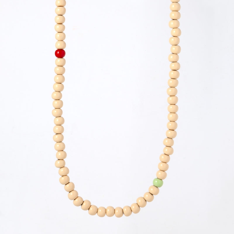 LULU Copenhagen Color Ball Necklace Long Necklaces Buttercream/Multi