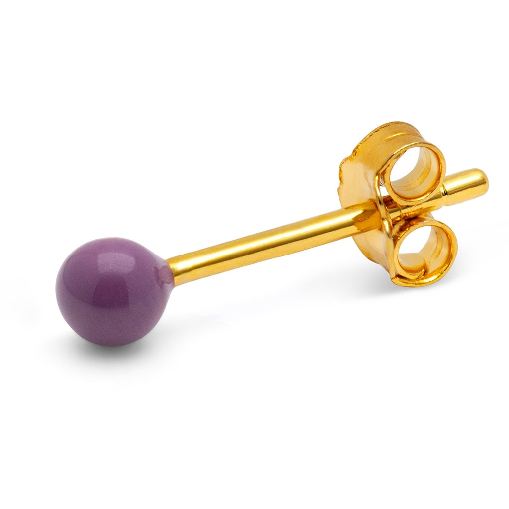 LULU Copenhagen Color Ball örhänge 1 st Ear stud, 1 pcs Purple Harvest