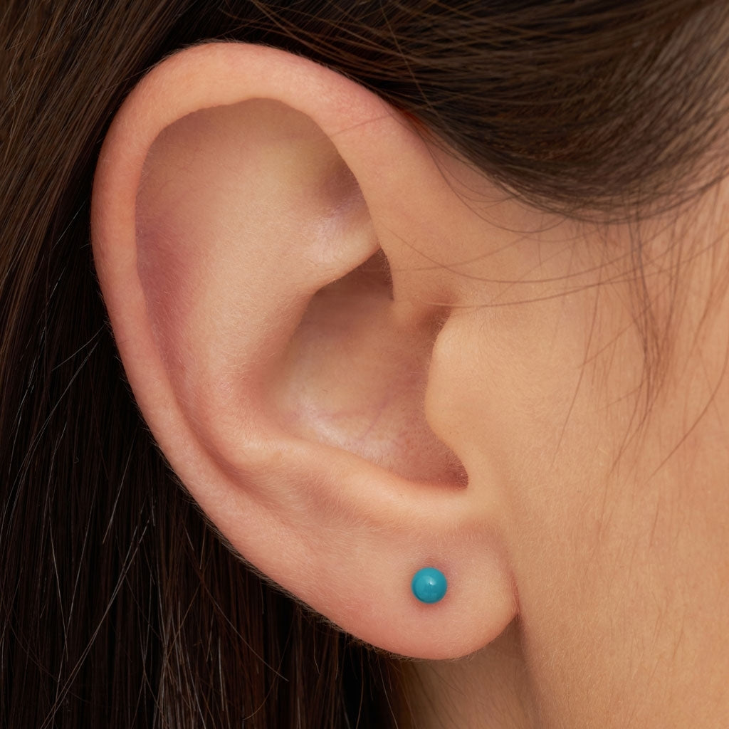 LULU Copenhagen Color Ball örhänge 1 st Ear stud, 1 pcs Retro Blue