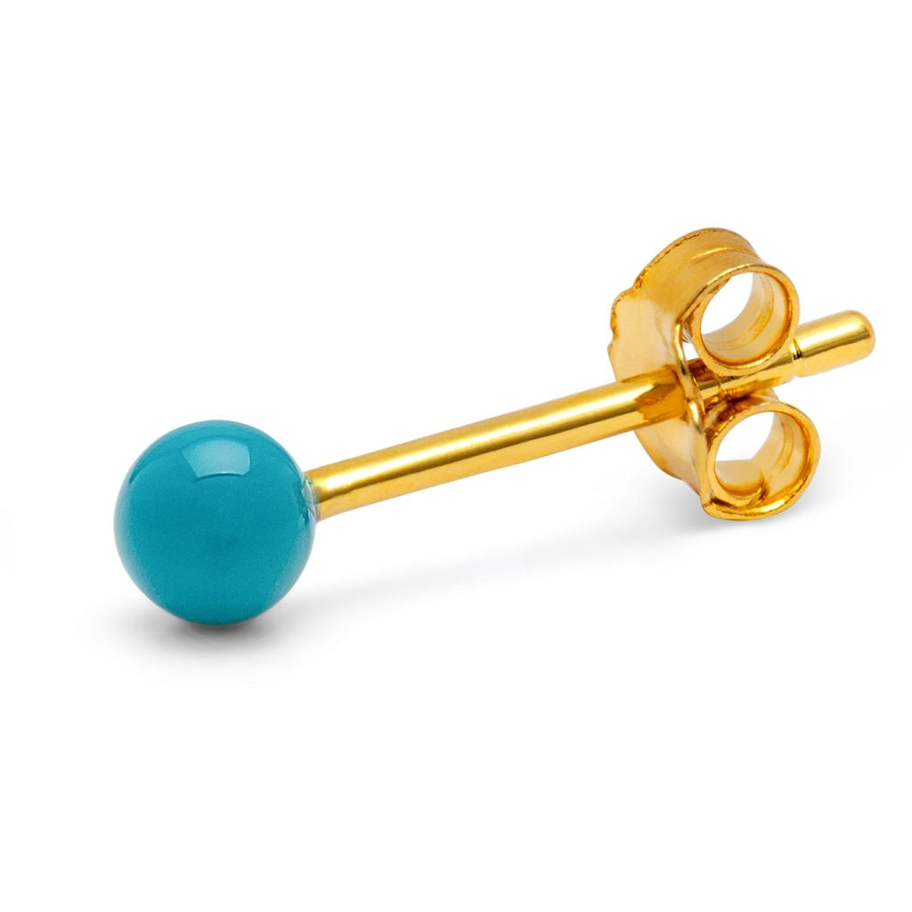 LULU Copenhagen Color Ball örhänge 1 st Ear stud, 1 pcs Retro Blue