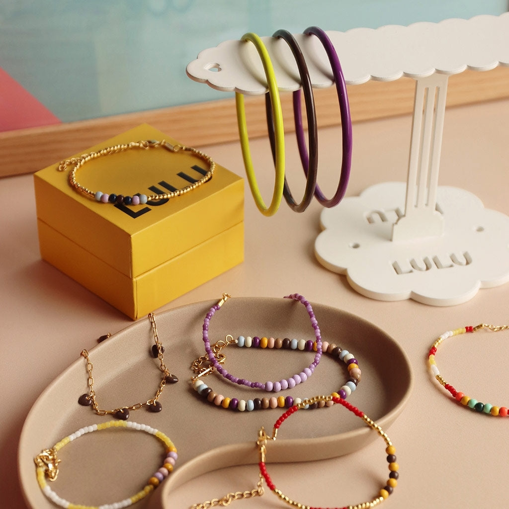 LULU Copenhagen Color Bangle Bracelets Cocoa Powder