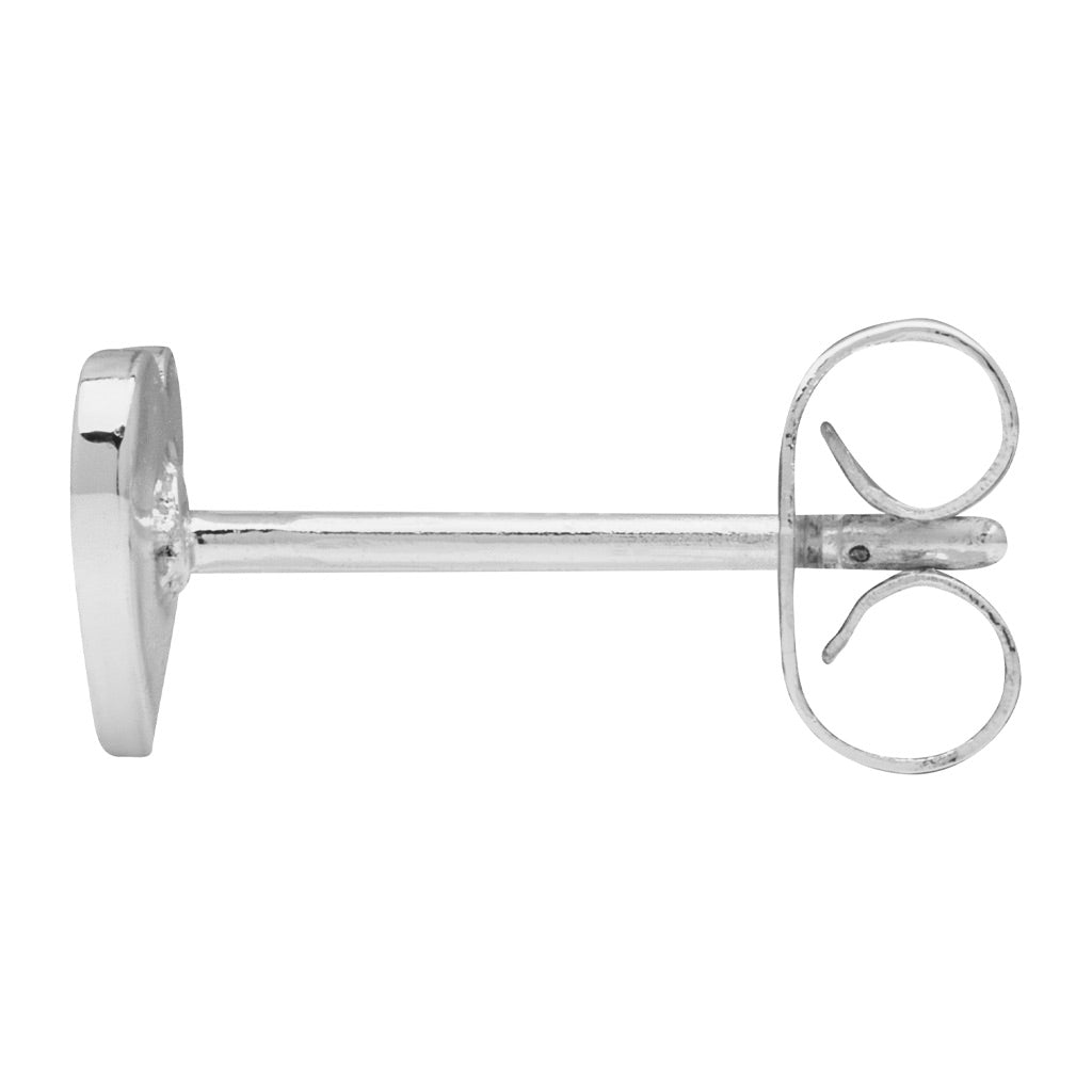 LULU Copenhagen Color Heart örhänge 1 st silverpläterad Ear stud, 1 pcs Grön