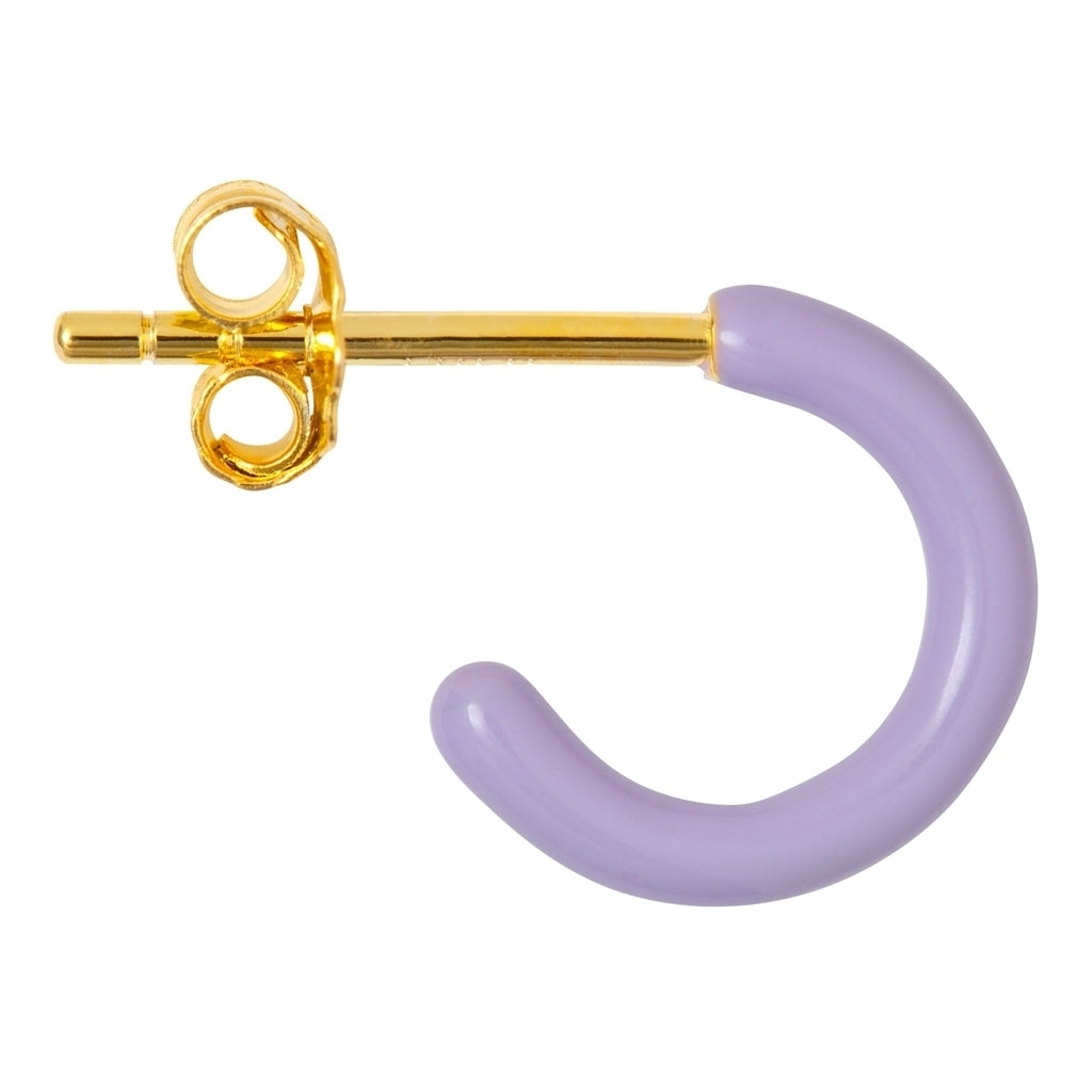 LULU Copenhagen Color Hoop 1 pcs - Box Ear stud, 1 pcs Lila