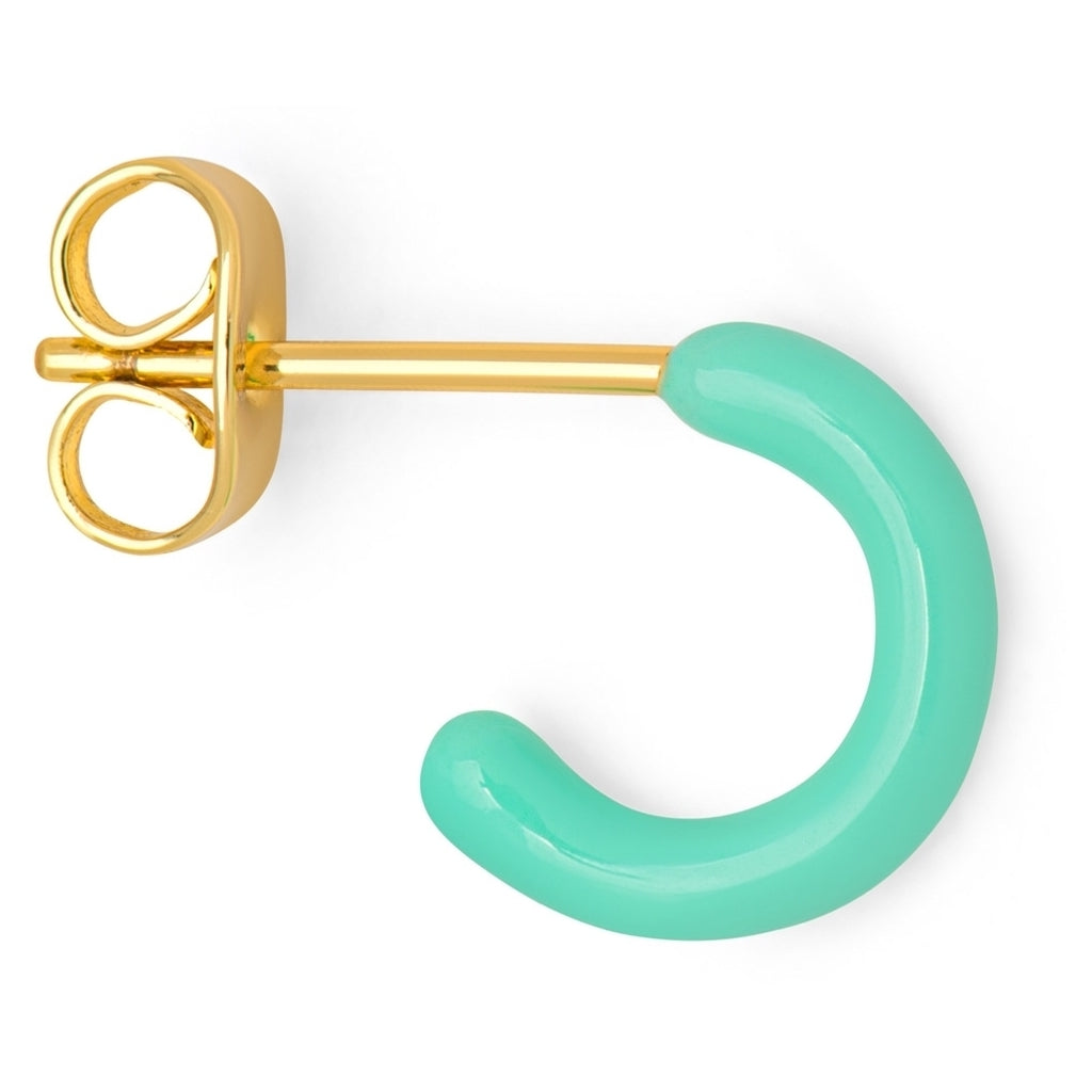 LULU Copenhagen Color Hoop 1 pcs - Box Ear stud, 1 pcs Mint