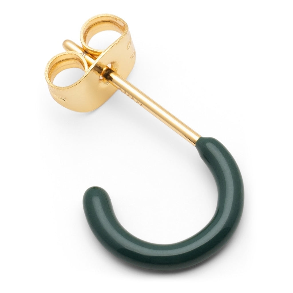 LULU Copenhagen Color Hoop 1 pcs - Box Ear stud, 1 pcs North Sea Green