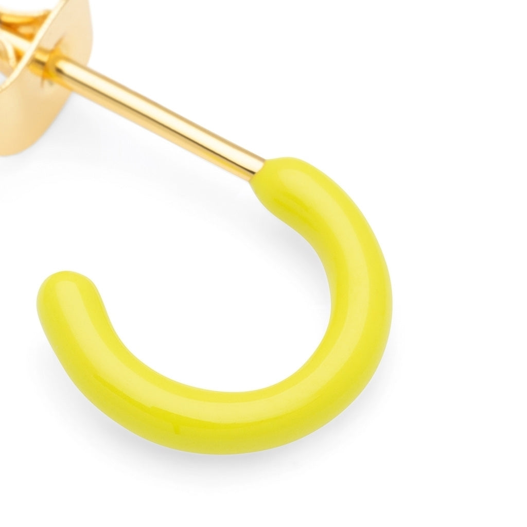 LULU Copenhagen Color Hoop 1 pcs - Box Ear stud, 1 pcs Wild Lime