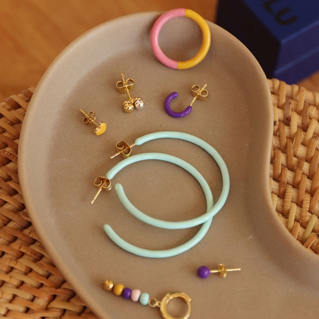 LULU Copenhagen Color Hoop 1 st Hoops Deep Purple