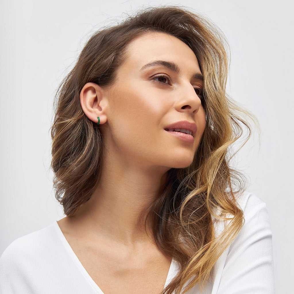 LULU Copenhagen Color Hoop 1 st Hoops Grön