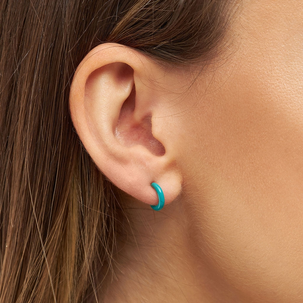 LULU Copenhagen Color Hoop 1 st Hoops Petrol