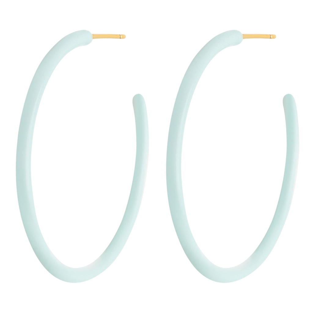 LULU Copenhagen Color Hoops Large paar Hoops Mint