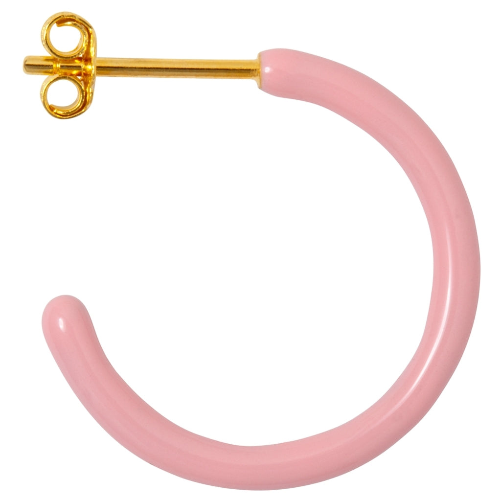 LULU Copenhagen Color Hoops Medium par Hoops Ljusrosa