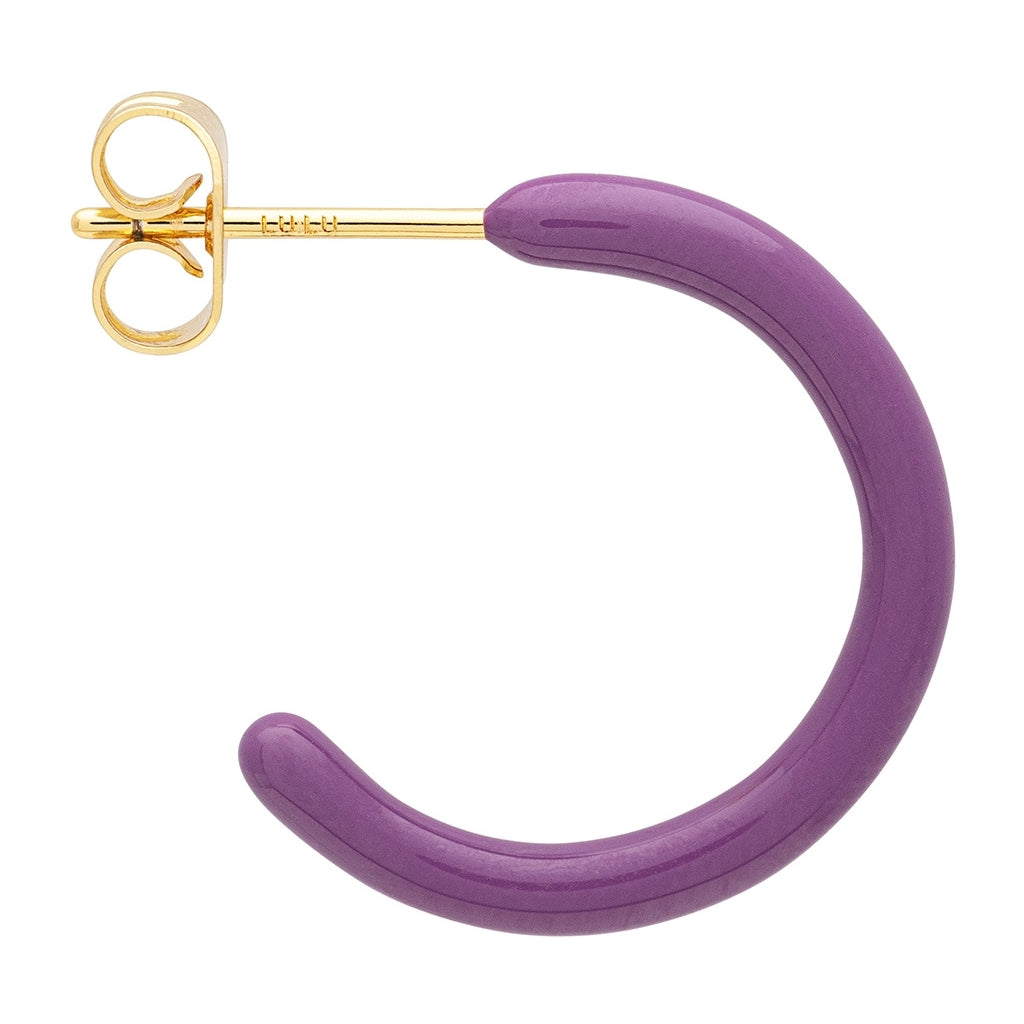 LULU Copenhagen Color Hoops Medium par Hoops Purple Harvest