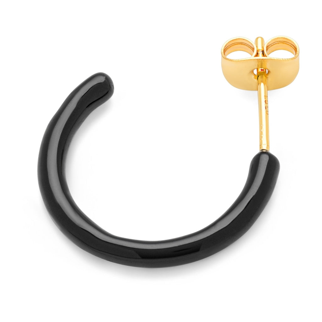 LULU Copenhagen Color Hoops Medium par Hoops Svart