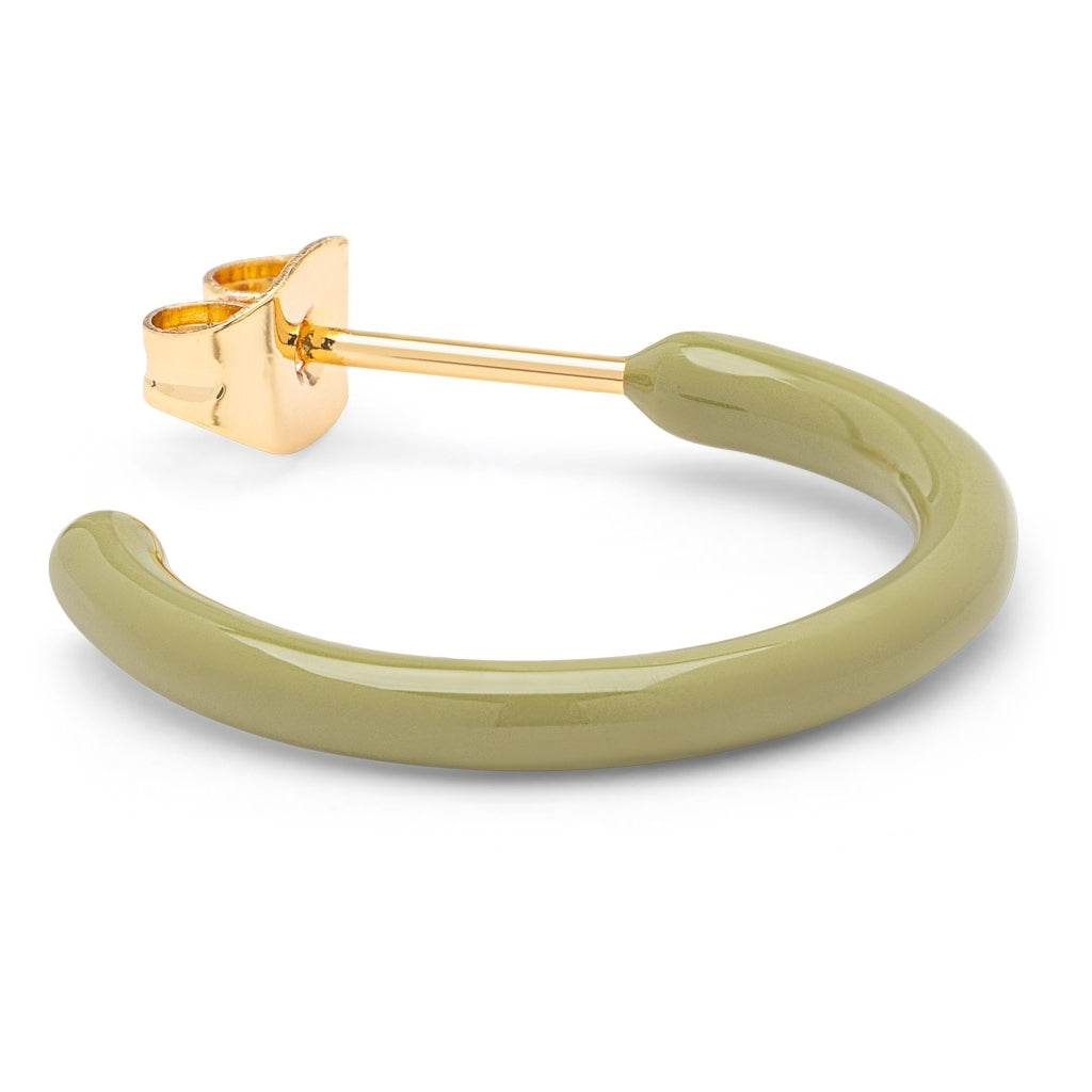 LULU Copenhagen Color Hoops Medium par Hoops Willow Green