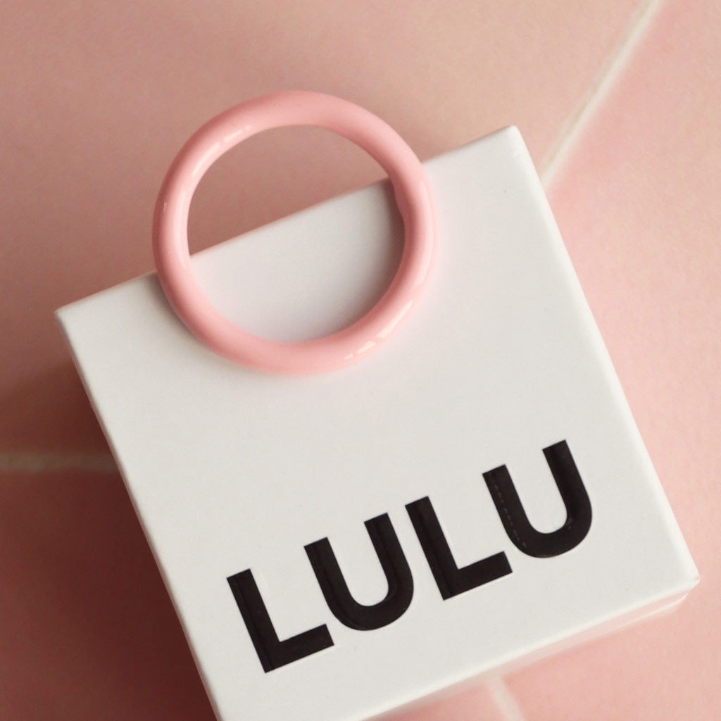 LULU Copenhagen Color Ring Rings Ljusrosa