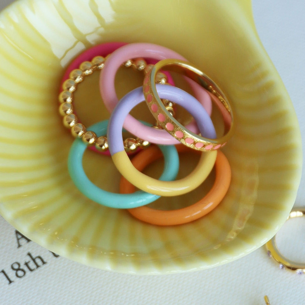 LULU Copenhagen Color Ring Rings Mint