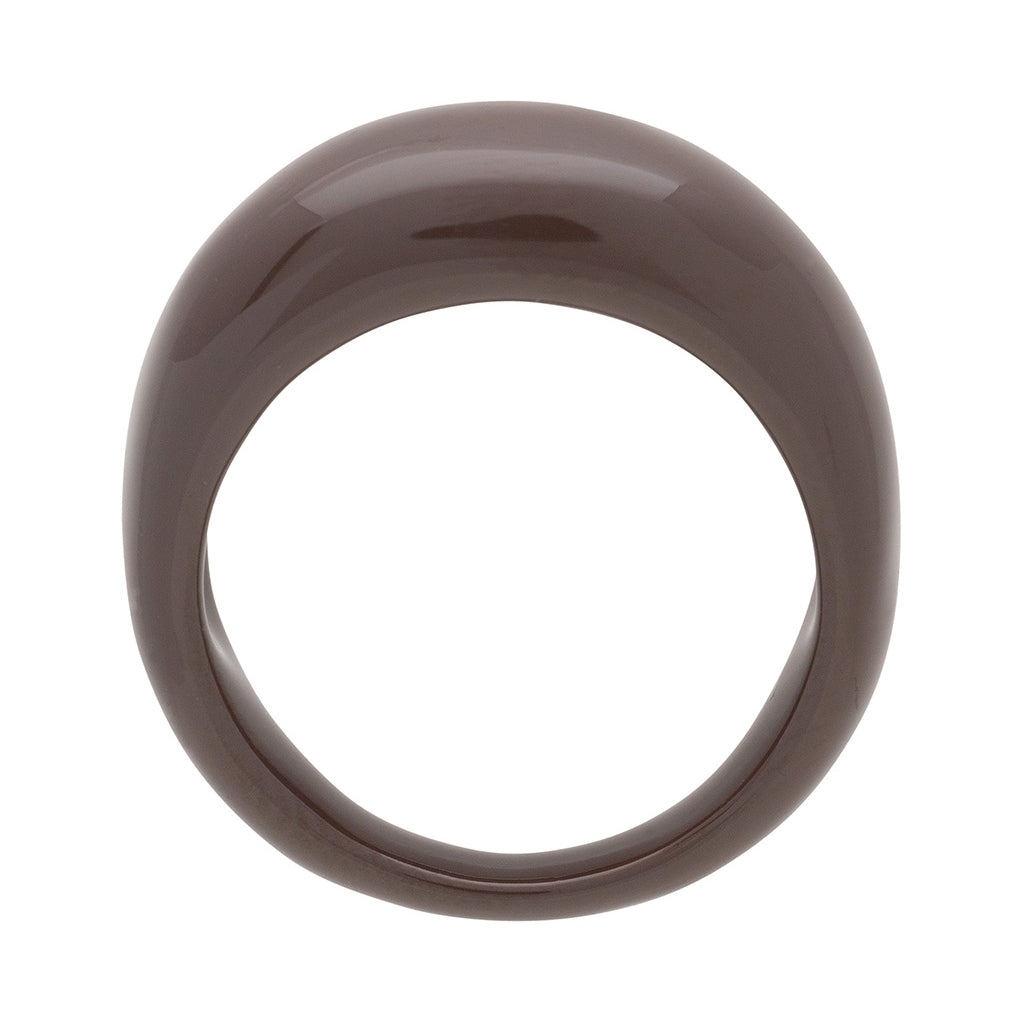 LULU Copenhagen Color Ring Chunky Rings Cocoa Powder