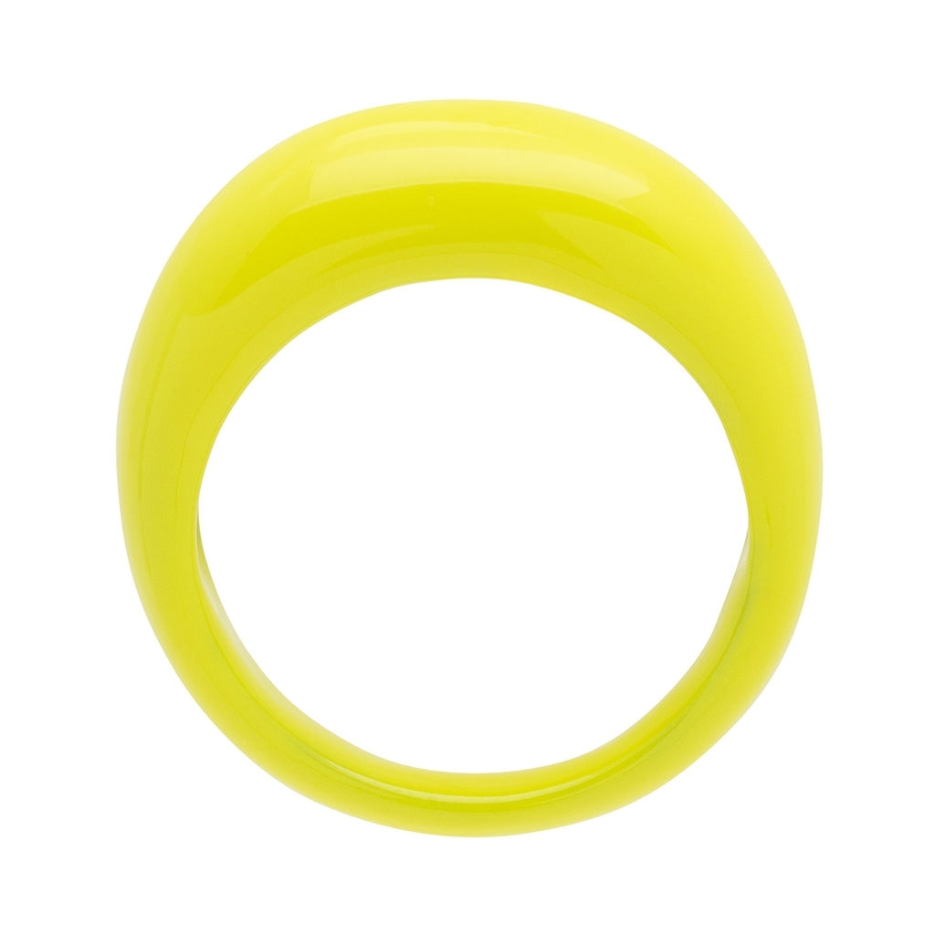 LULU Copenhagen Color Ring Chunky Rings Wild Lime
