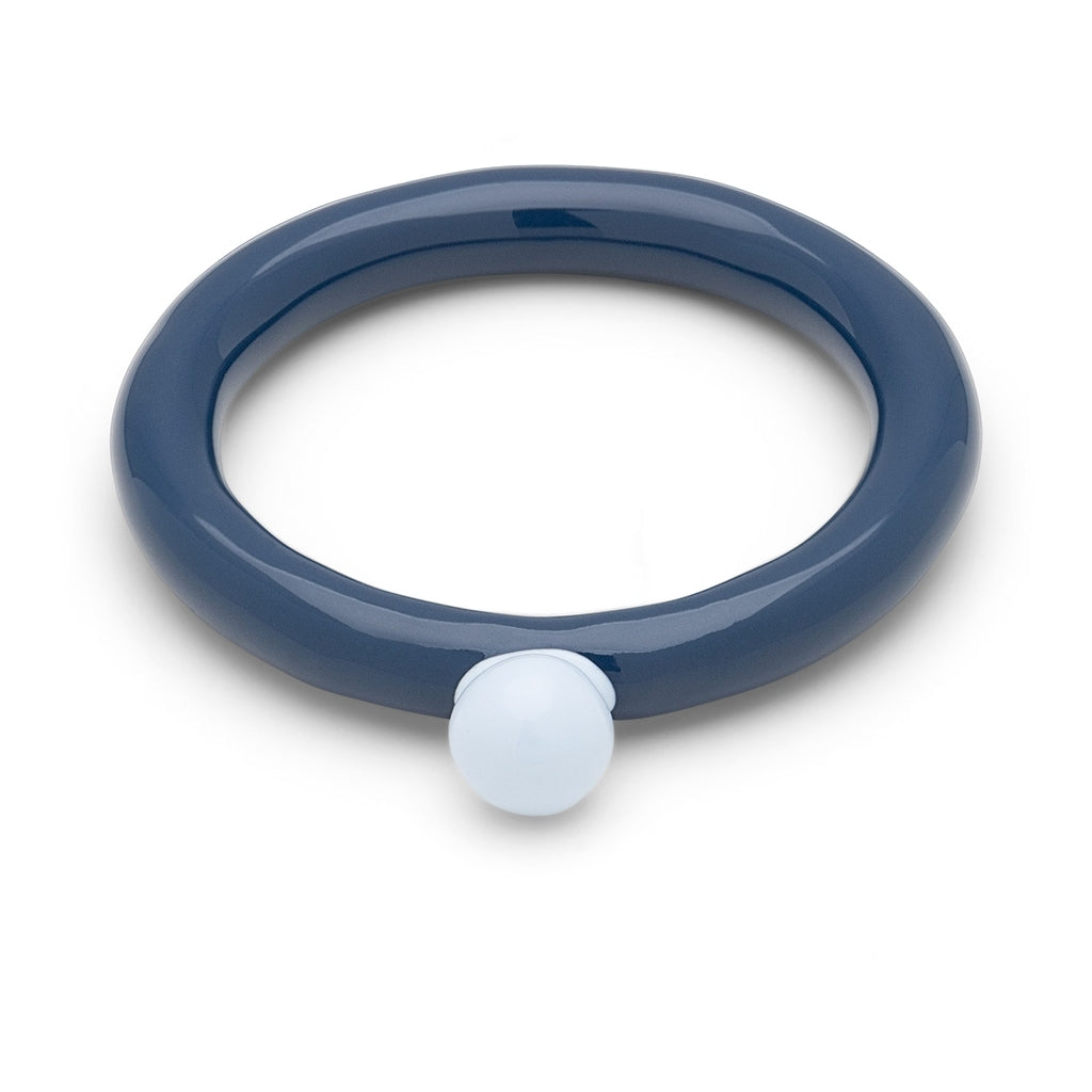 LULU Copenhagen Color Ring Top Rings Retro Dark Blue/Skyride Blue