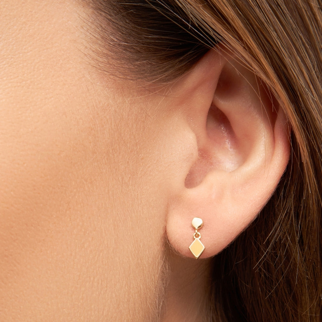 LULU Copenhagen Confetti Dangling örhänge 1 st guldpläterad Ear stud, 1 pcs Marigold