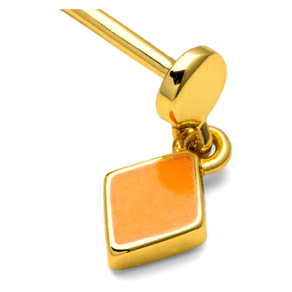 LULU Copenhagen Confetti Dangling örhänge 1 st guldpläterad Ear stud, 1 pcs Marigold