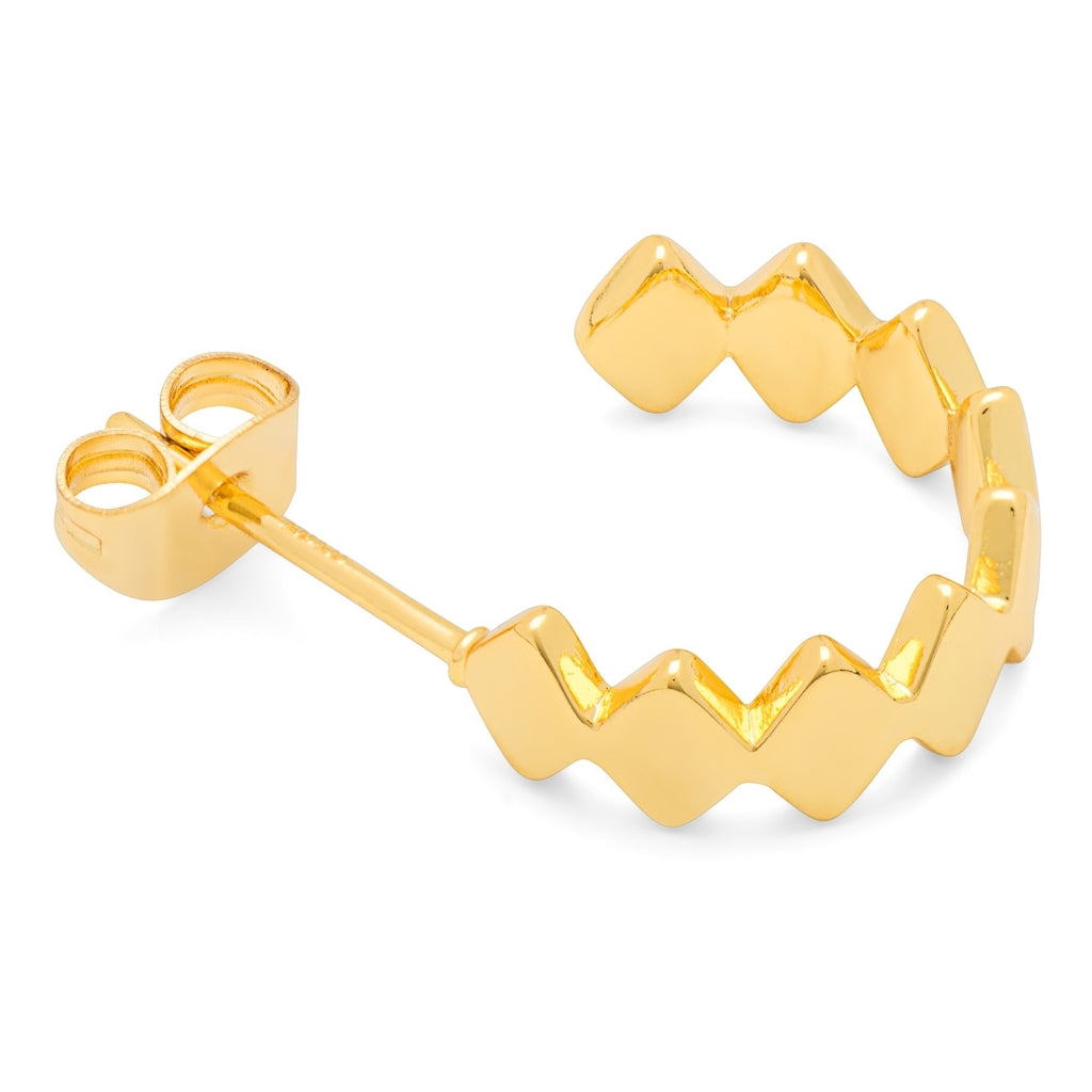 LULU Copenhagen Confetti Hoops 18K guldpläterat silver Hoops Guldpläterad