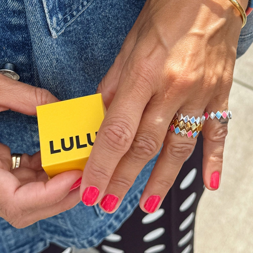 LULU Copenhagen Confetti Ring guldpläterad Rings Gloaming