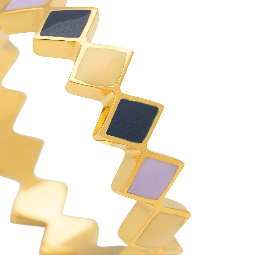 LULU Copenhagen Confetti Ring guldpläterad Rings Memories