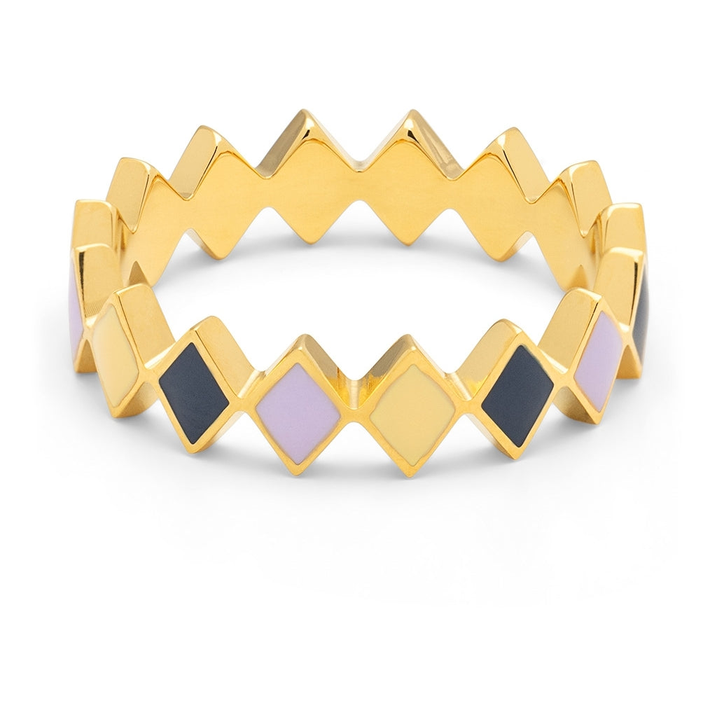 LULU Copenhagen Confetti Ring guldpläterad Rings Memories