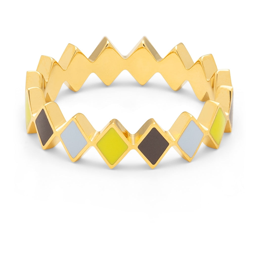 LULU Copenhagen Confetti Ring guldpläterad Rings Poetry