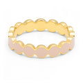 Connected Circles Ring - Dusty Peach