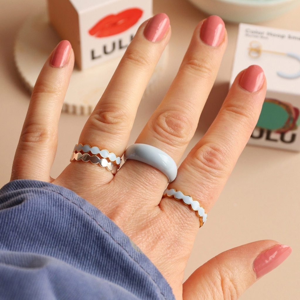 LULU Copenhagen Connected Circles Ring - Silverplateräd Rings Silver
