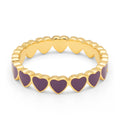 Connected Hearts Ring - Purple Harvest