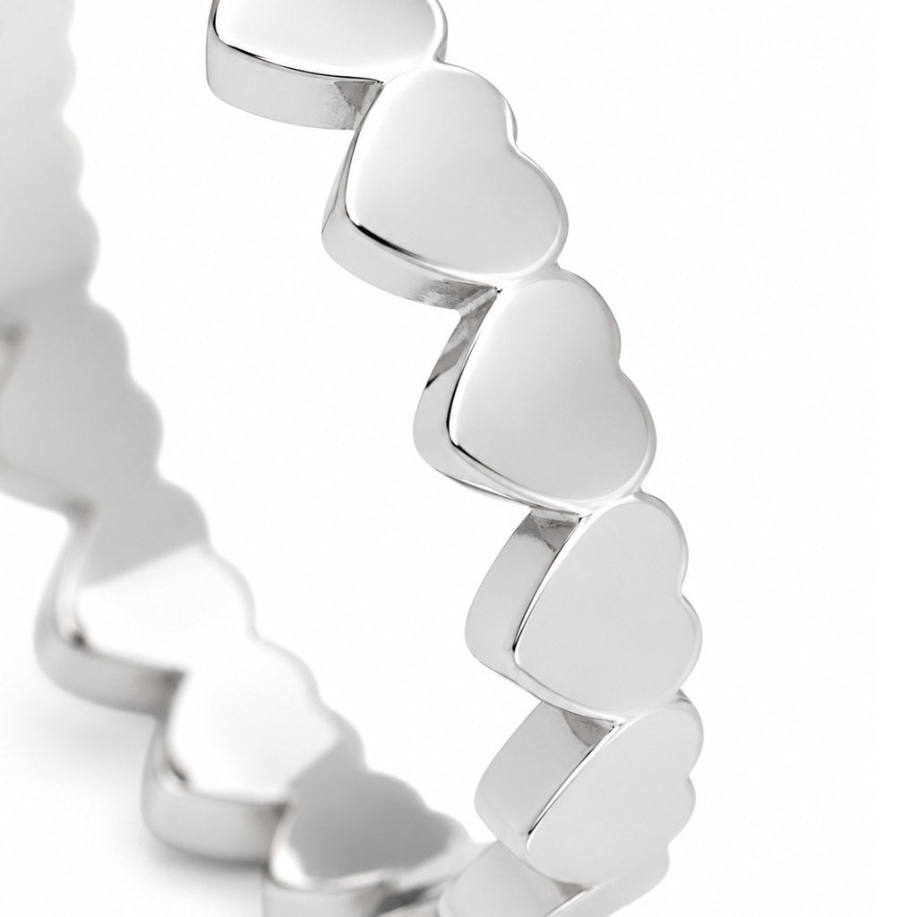 LULU Copenhagen Connected Hearts Ring Rings Silver