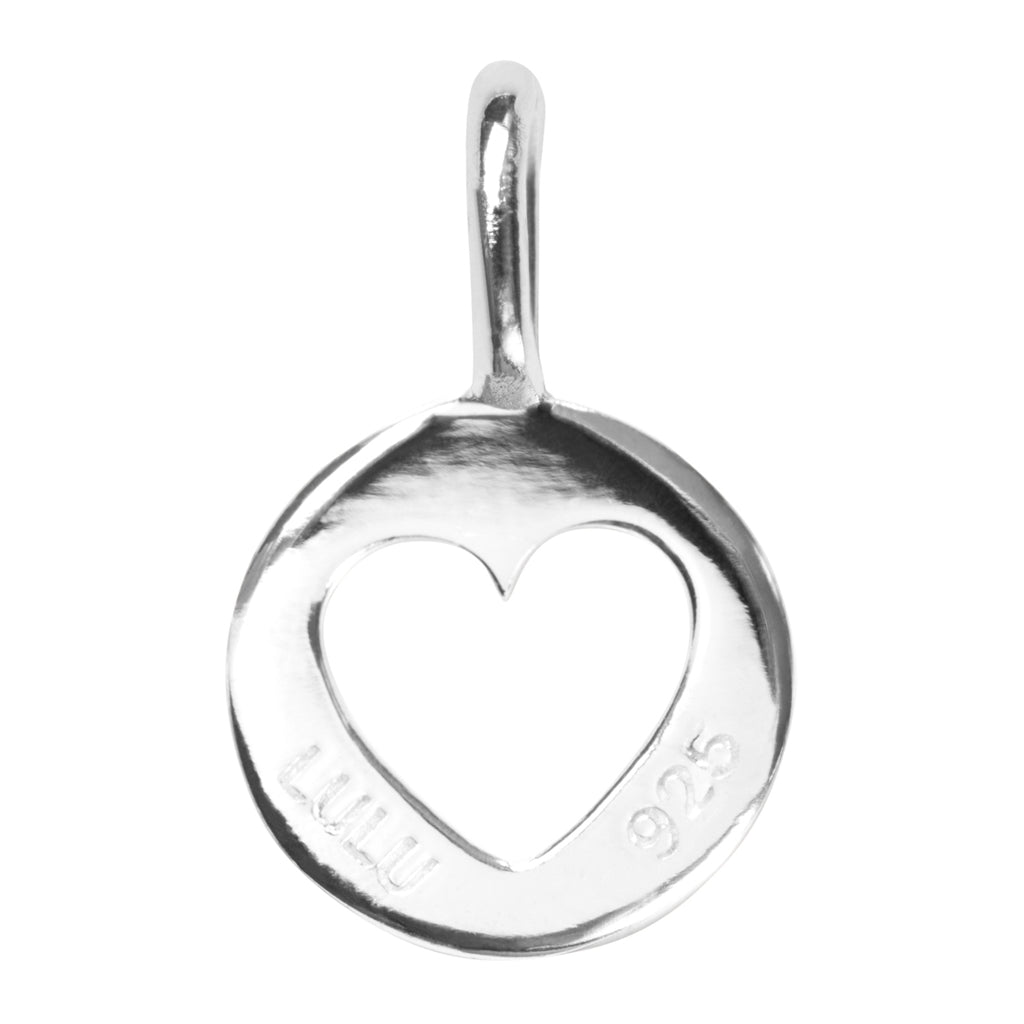 LULU Copenhagen Cut Out Heart hängsmycke Pendents Silver