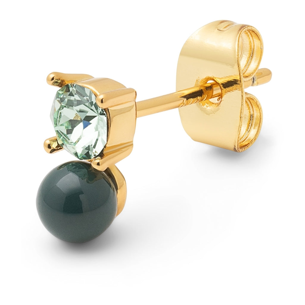 LULU Copenhagen Diamond Eye 1 st Ear stud, 1 pcs North sea green/Chrysolite