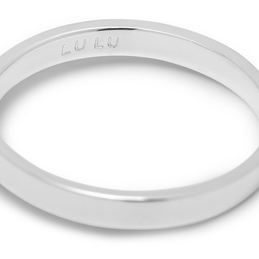 LULU Copenhagen Diamond Ring Large silver Rings Buttercream