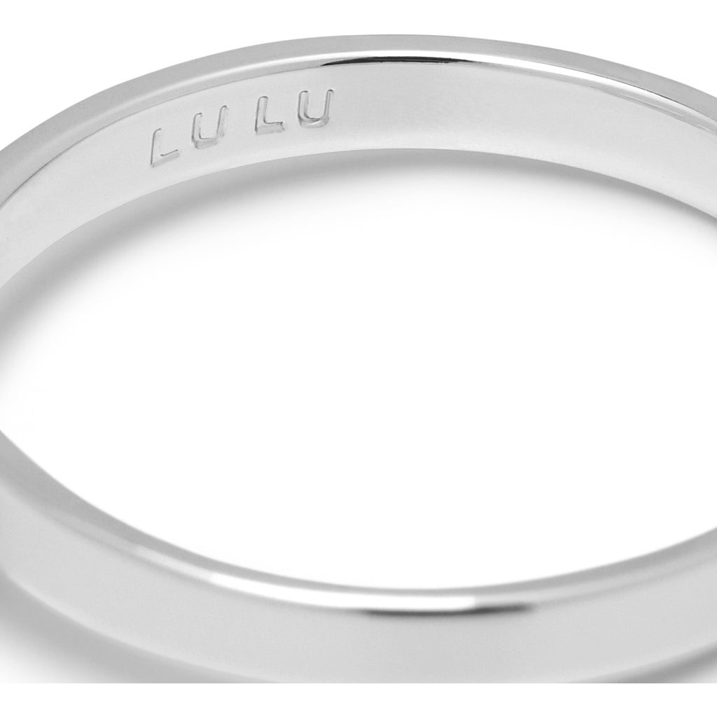 LULU Copenhagen Diamond Ring Large silver Rings Ljusgrön