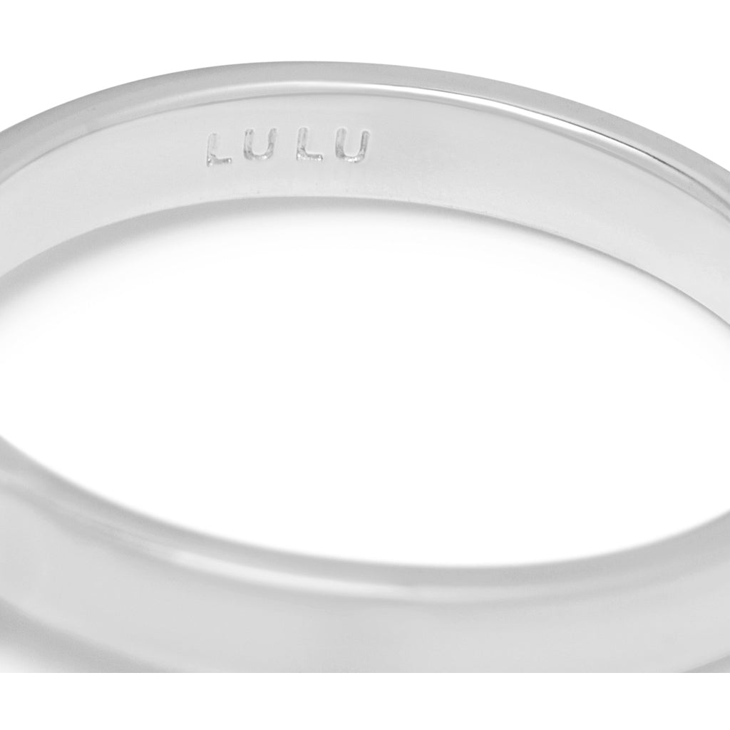 LULU Copenhagen Diamond Ring Small silver Rings Ljusgrön