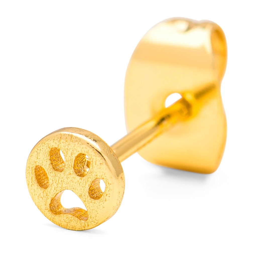LULU Copenhagen Dog örhänge 1 st Ear stud, 1 pcs Guldpläterad