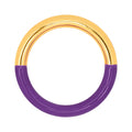 Double Color Ring guldpläterad - Gold/Deep Purple