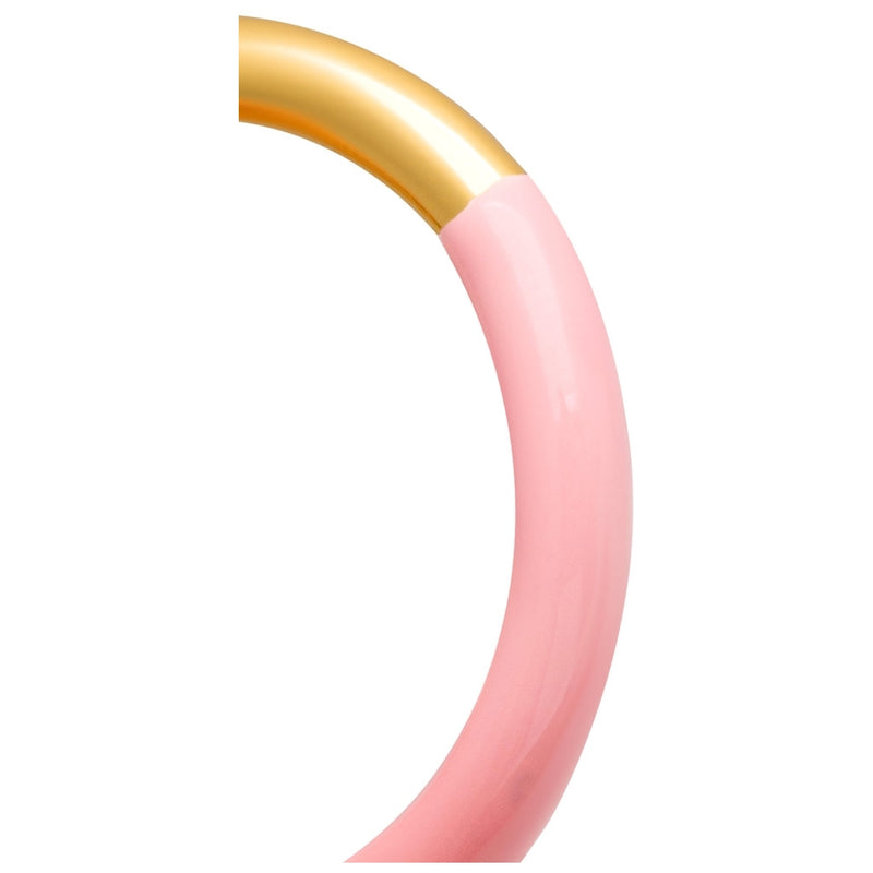 LULU Copenhagen Double Color Ring guldpläterad Rings Gold/Light Pink