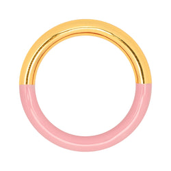 LULU Copenhagen Double Color Ring guldpläterad Rings Gold/Light Pink