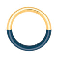 Double Color Ring guldpläterad - Gold/Retro Dark Blue