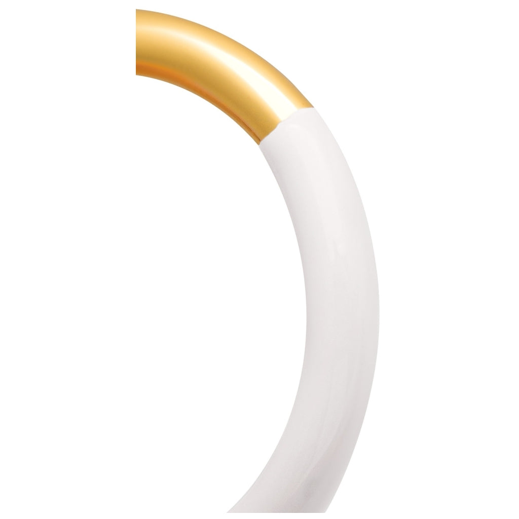 LULU Copenhagen Double Color Ring guldpläterad Rings Gold/White