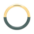 Double Color Ring guldpläterad - North Sea Green