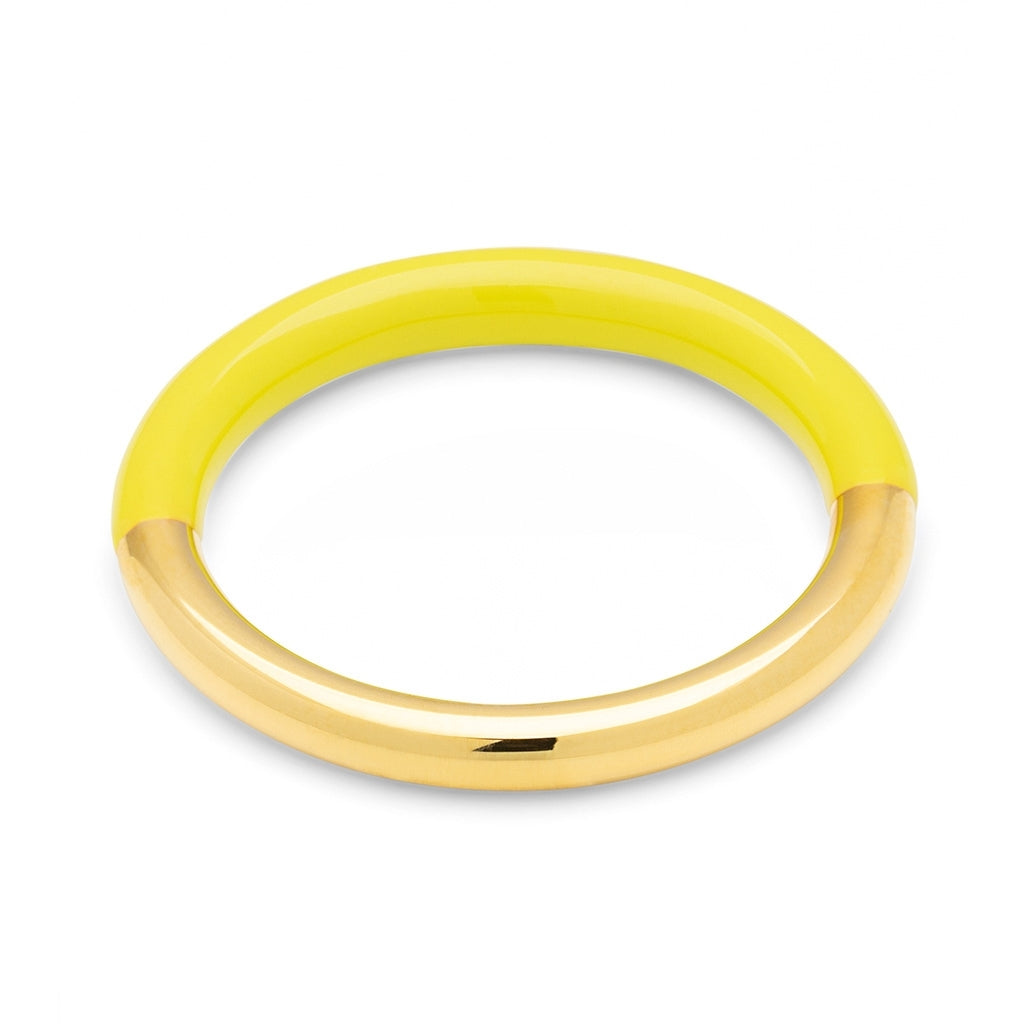 LULU Copenhagen Double Color Ring guldpläterad Rings Wild Lime