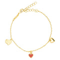 Endless Love Armband - Guldplateräd - Passion Red
