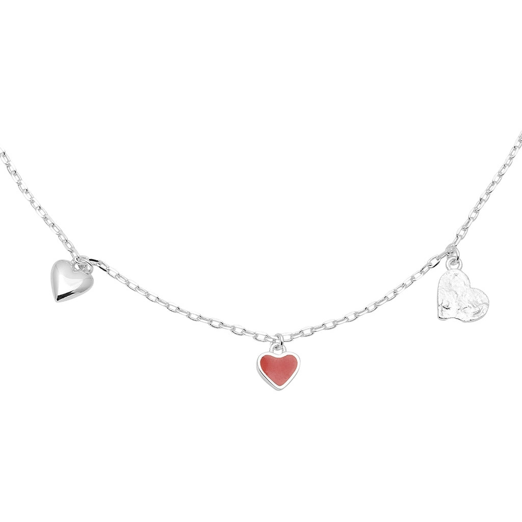 LULU Copenhagen Endless Love Armband - Silverplateräd Bracelets Passion Red